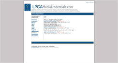 Desktop Screenshot of lpgamediacredentials.com