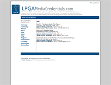 Tablet Screenshot of lpgamediacredentials.com